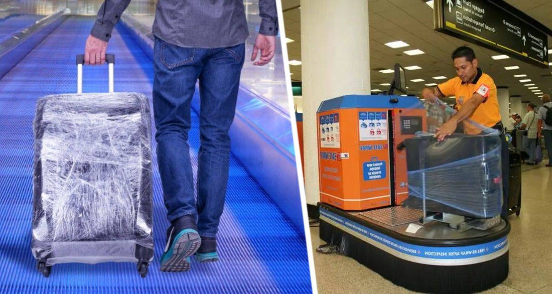Российский турист упаковал чемодан пленкой в московском аэропорту и был шокирован ценой