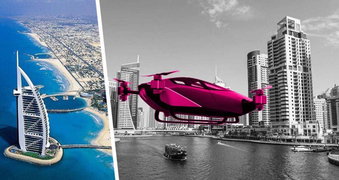 Летающие электромобили: в ОАЭ для туристов начнет работать новый вид такси из фильма Пятый элемент