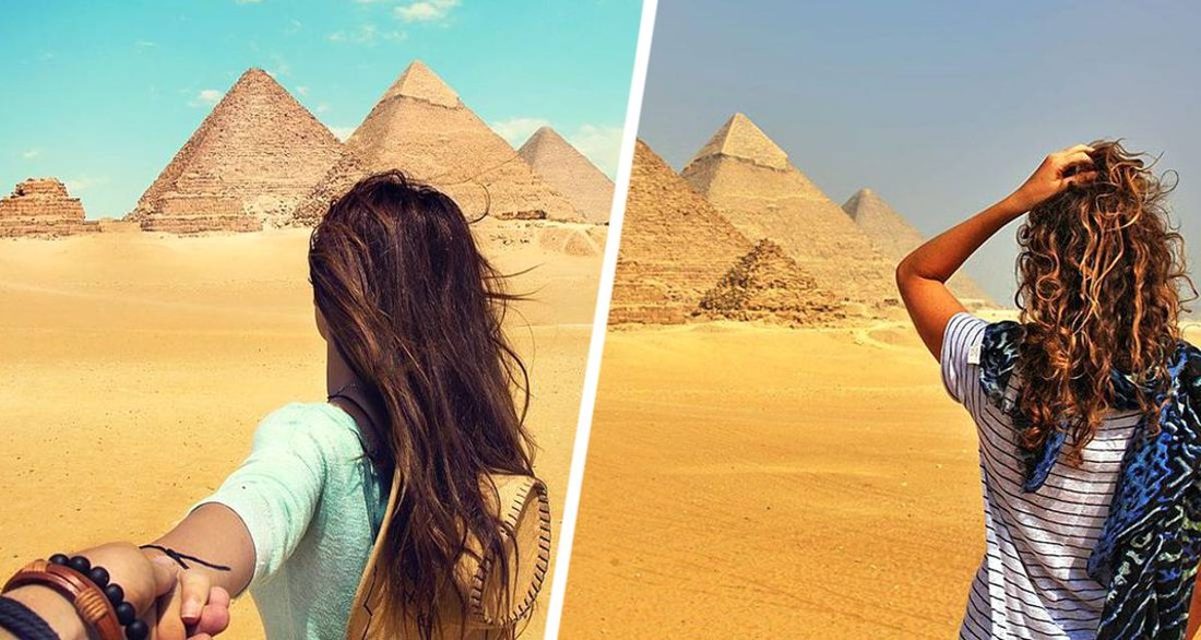 Голая туристка у пирамид вызвала переполох в Египте