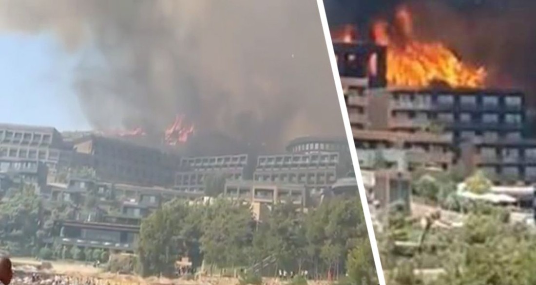 В Турции загорелся курортный 5-звездочный отель: туристов переселяют