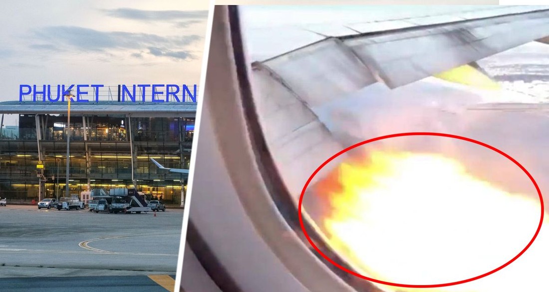 Российские туристы испытали шок при вылете с Пхукета: дым из под крыла самолета Azur Air и многочасовое сидение в аэропорту