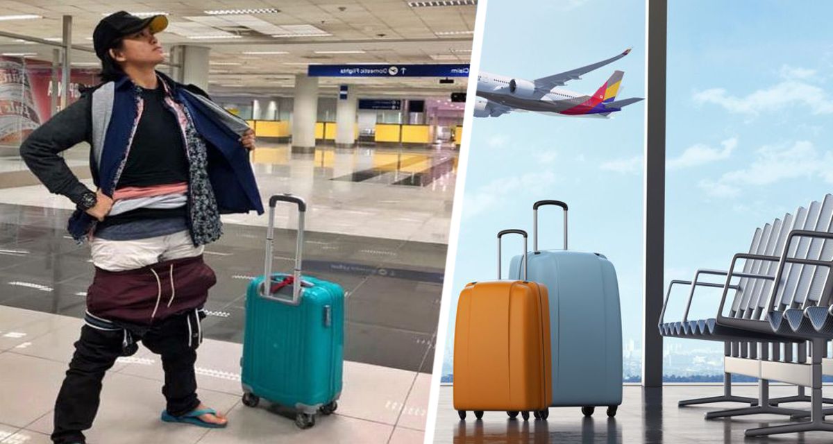 Туристка избежала платы за дополнительный вес багажа с помощью хитрого трюка