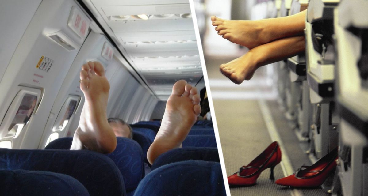 Турист в самолете ударил женщину за то, что она положила ноги на подголовник кресла