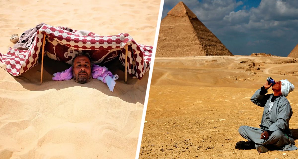 Люди выходят и падают: в Египте зафиксированы запредельные температуры, туристов призывают прятаться в отелях