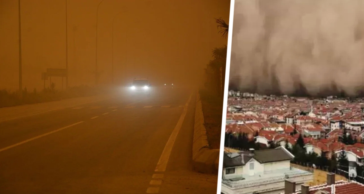 Турцию накрывает огромная пылевая буря