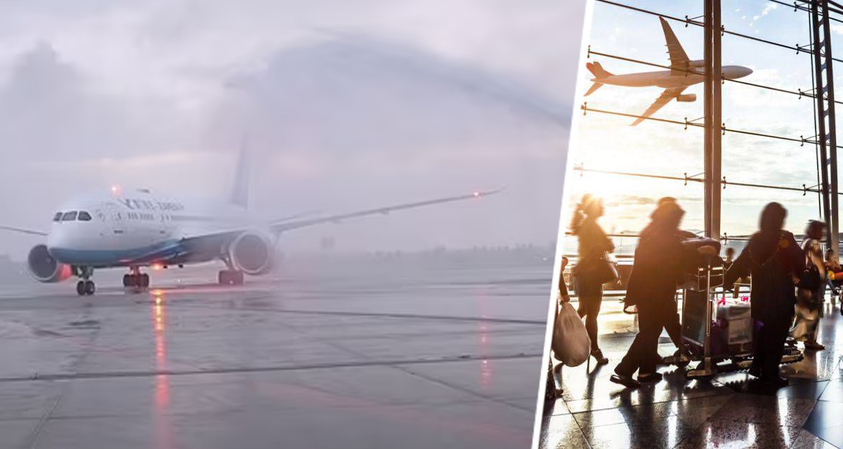 Авиационный эксперт раскрыл причину, для чего самолеты обливают водой после посадки