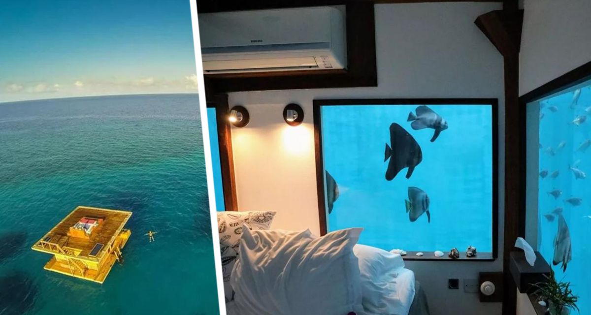 Подводный отель на популярном у россиян африканском курорте позволяет гостям спать в окружении океана и рыб
