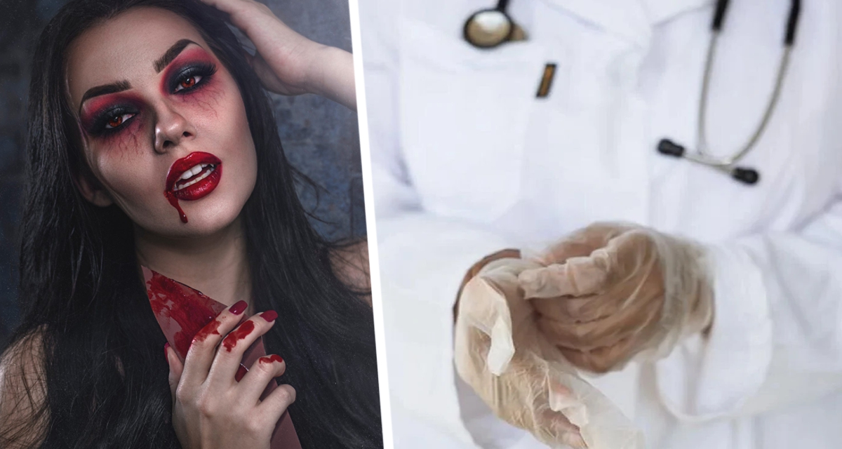 В Китае у молодой женщины диагностировали редкую болезнь вампиров