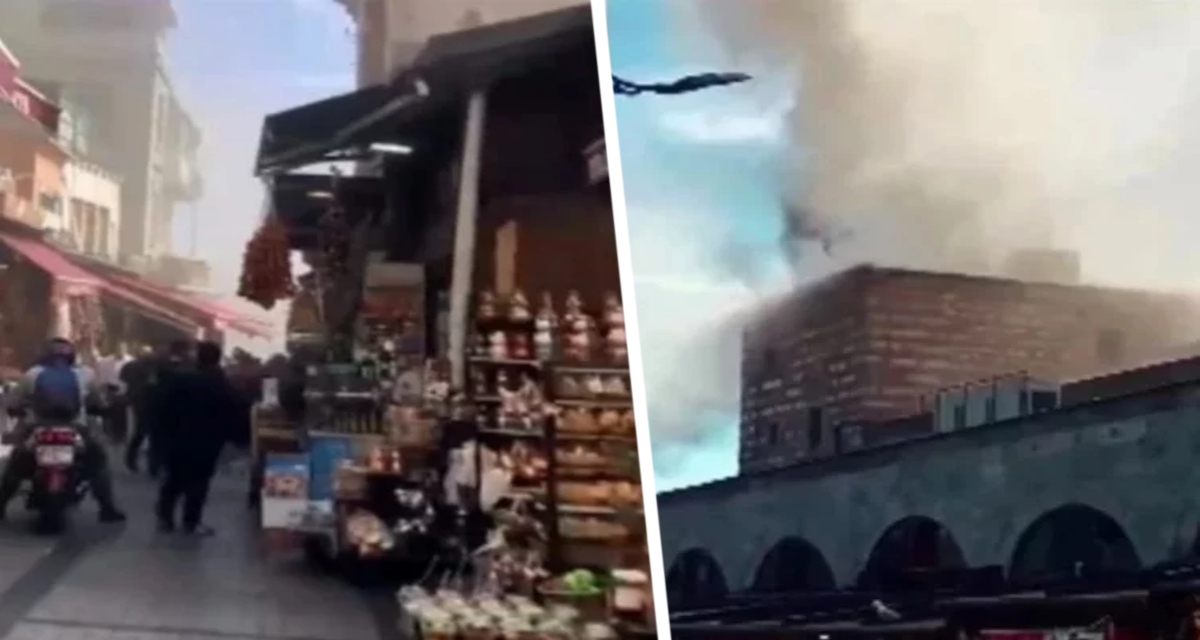 ВИДЕО: сгорел египетский рынок: знаменитая туристическая достопримечательность в Турции