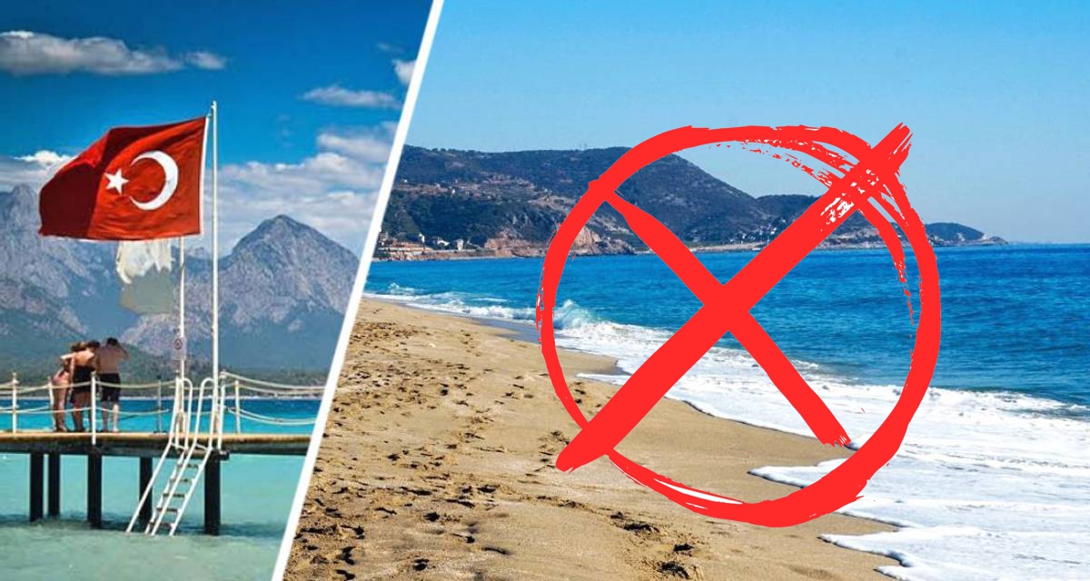 Вход на пляжи в Анталии запрещен: штраф более 1 миллиона рублей, названы конкретные места
