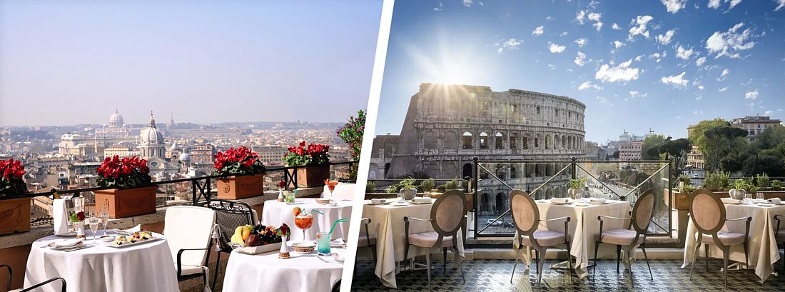 Самый романтический маршрут по Риму: романтический ужин в ресторане